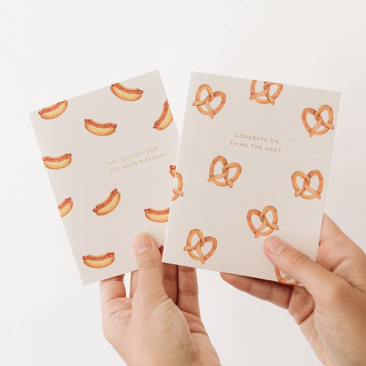 Ramona & Ruth - Wholesale Wedding Card - Pretzel Wedding Card2