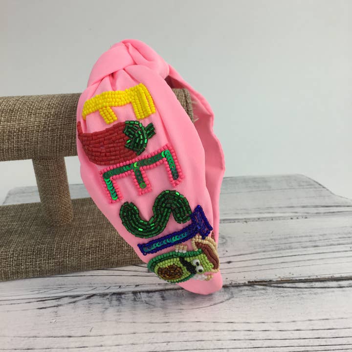 Pink Fiesta Headband for wholesale by SongLily