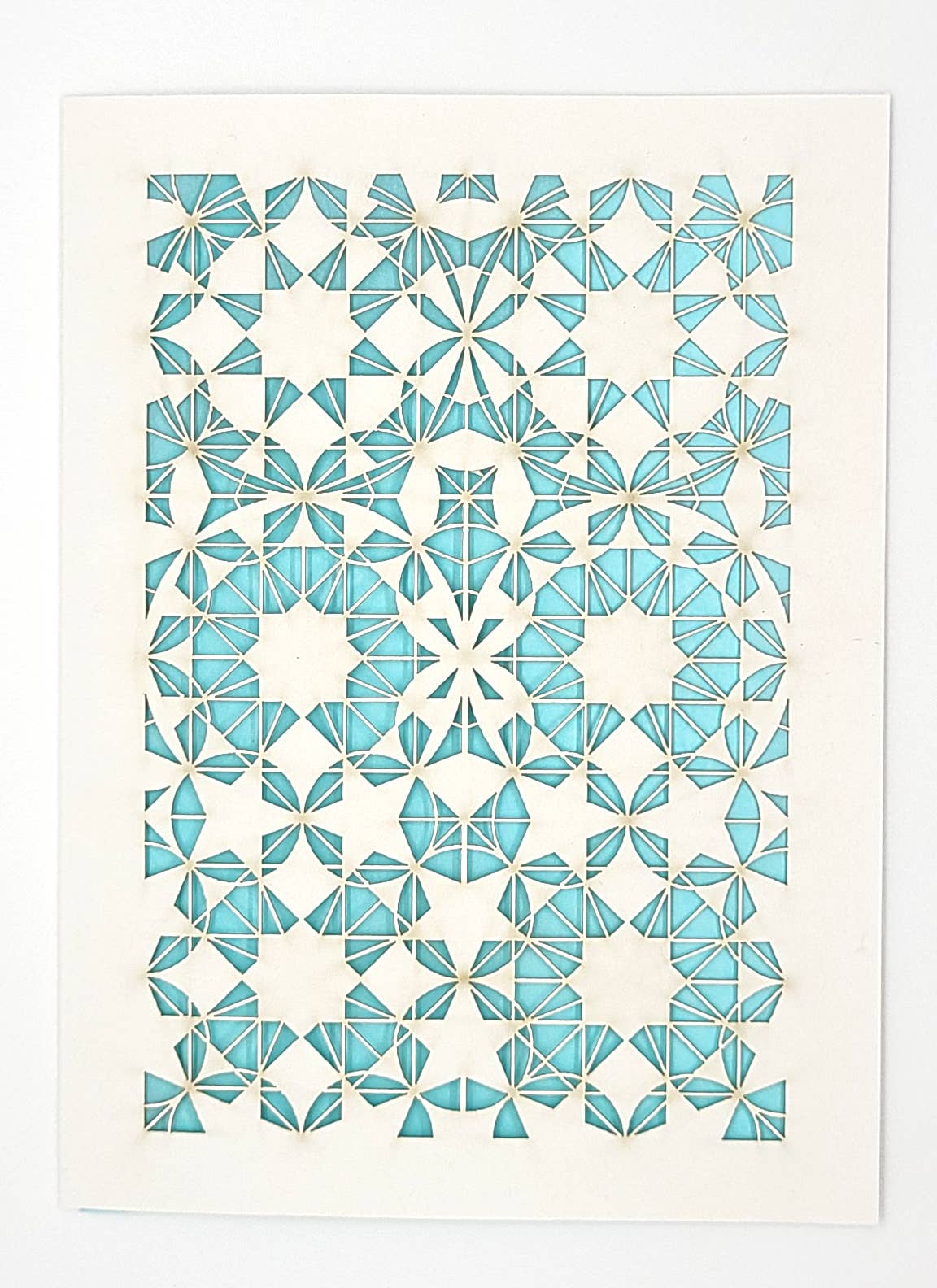 two hermanas - Wholesale Gewone wenskaart - 8-voudige Rozet - traditioneel geometrisch ontwerp8