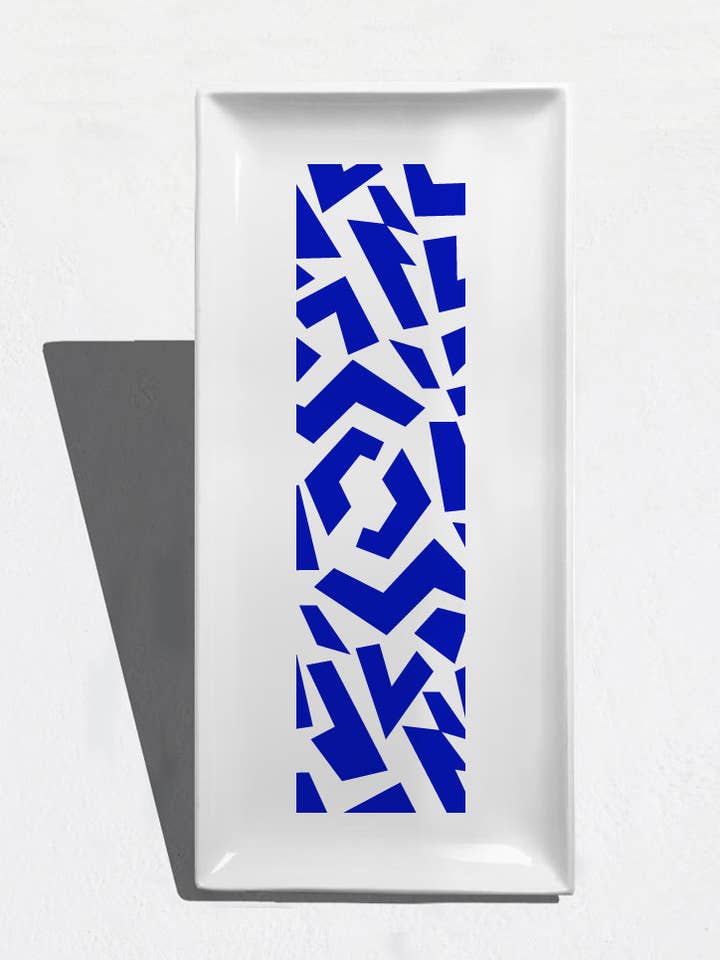 Plateau rectangulaire « Signs » pour la vente par Tomy K.