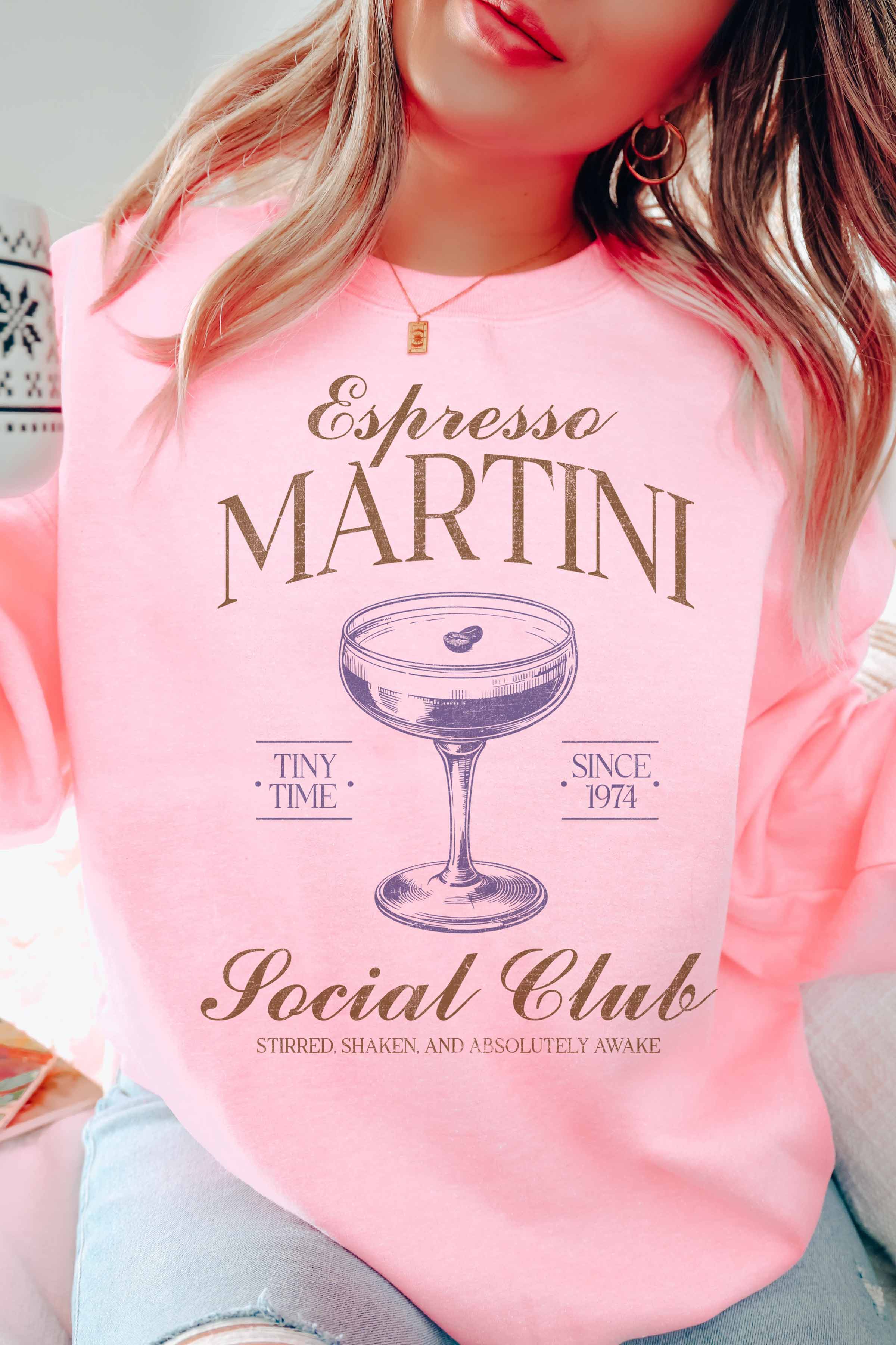 GOOD DAY STREET - Wholesale Graphic Sweatshirt - Women's - [G1648X-OSS]-ESPRESSO MARTINI CLUB OVERSIZED SWEATSHIRTS1