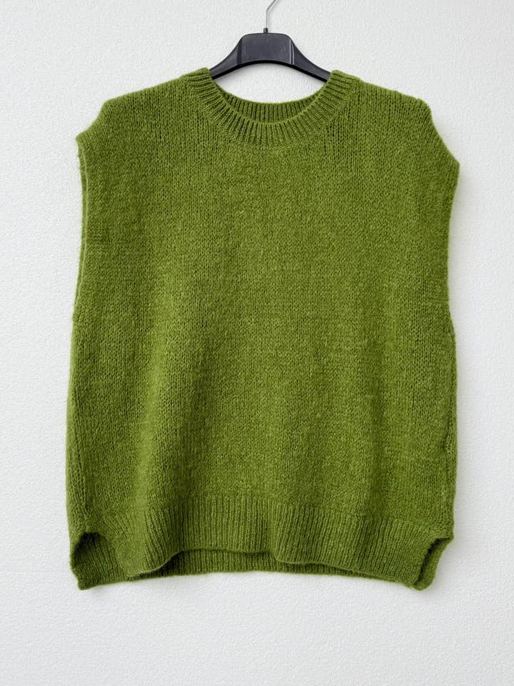 NOELINE - Wholesale Knit Sweater - Women's - Sleeveless sweater 40% kid mohair 765220