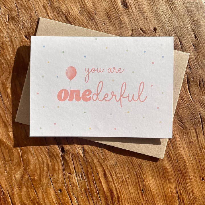 To & From Cards - Wholesale Birthday Card - ONEderful - you are onederful