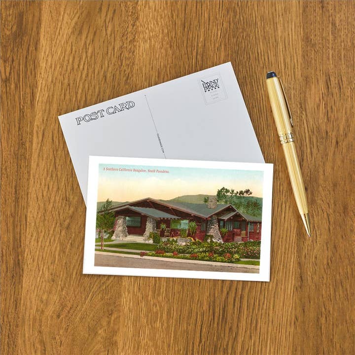 Found Image Press - Vendita all'ingrosso Cartoline - Cartolina LA-646 Bungalow Artigiano, South Pasadena, California1