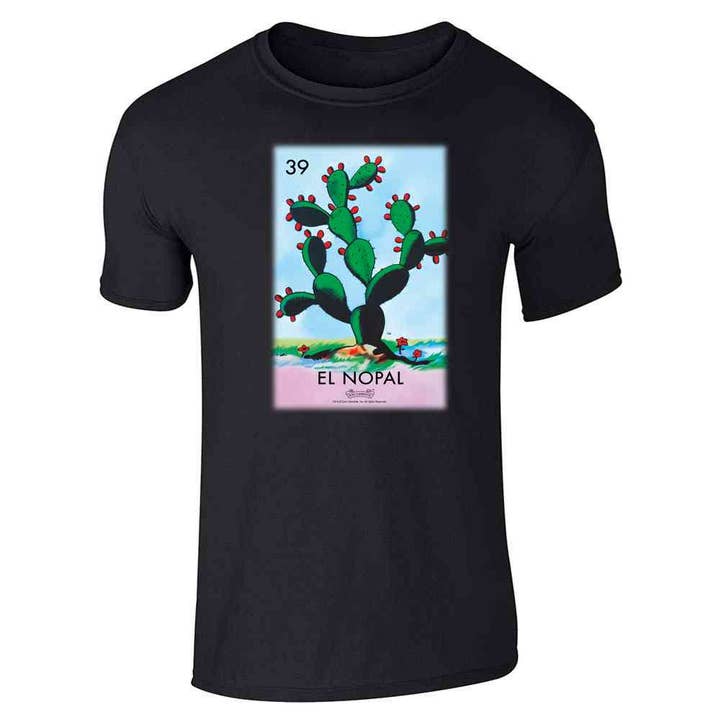 El Nopal Cactus Loteria Card Mexican Bingo Unisex Tee for wholesale by Pop Threads