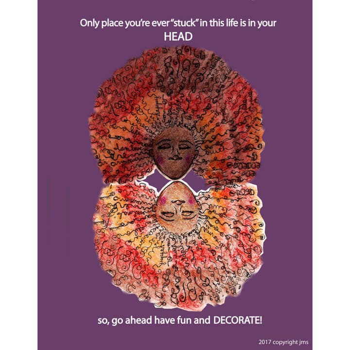 Coincé dans l'impression de tête pour la vente par Little Feet's Opus, LLC