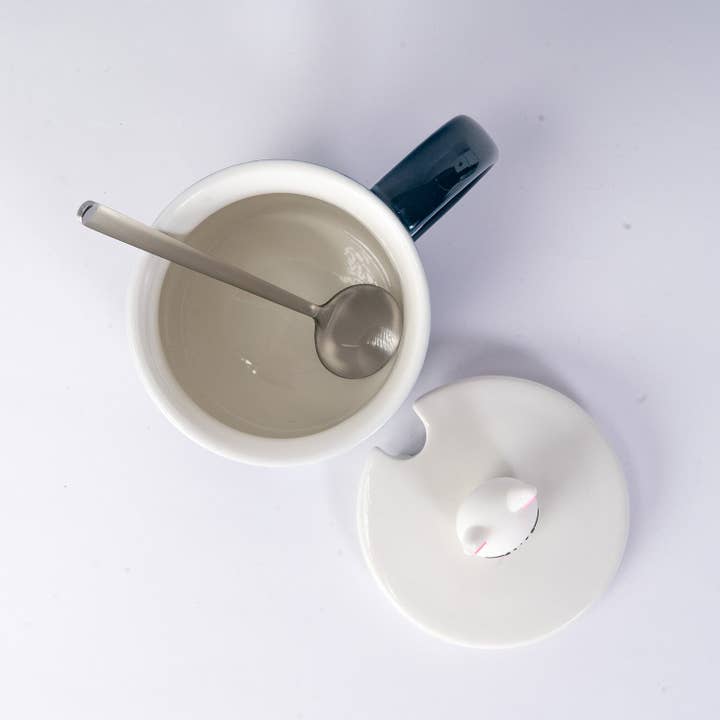 Urban Tokyo - Wholesale Coffee Mug - Kitten 12oz Mug With Lid and Spoon (10/30)2