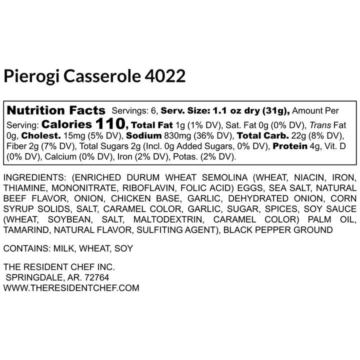 The Resident Chef - Wholesale Pasta - Pierogi Casserole1