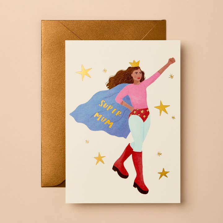 Mother’s Day Card | Foil Finish, Eco-Friendly | Blank Inside for wholesale by Gabrielle & Celine Greeting Cards Australia
