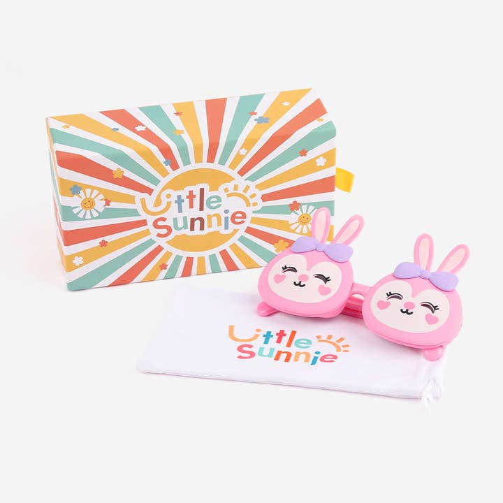 An-Pink Bunny Flip-up Polarized Sunglasses - Kid Sunglasses for wholesale by Little Sunnie
