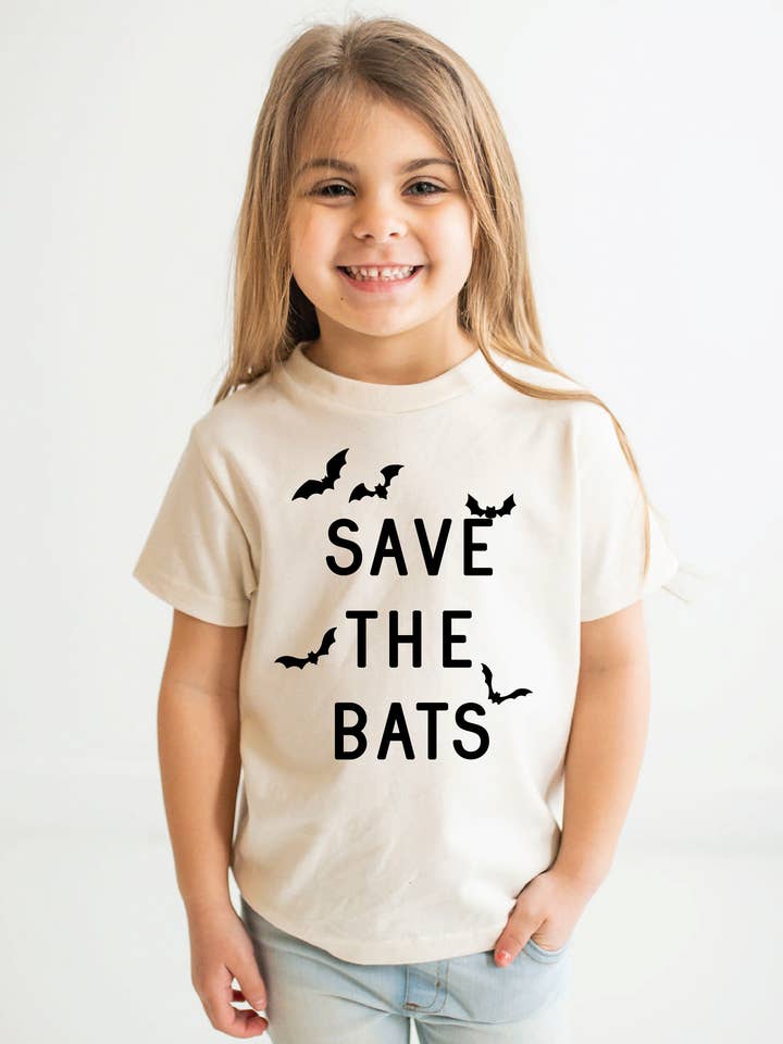 Save the Bats T shirt | Kids Graphic Tee | Kids Clothes for wholesale by Nature Supply Co
