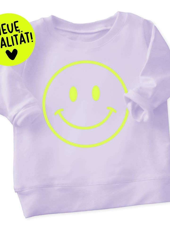 XL écusson Flock - Sourire *thermocollant* pour la vente par Paul und Clara