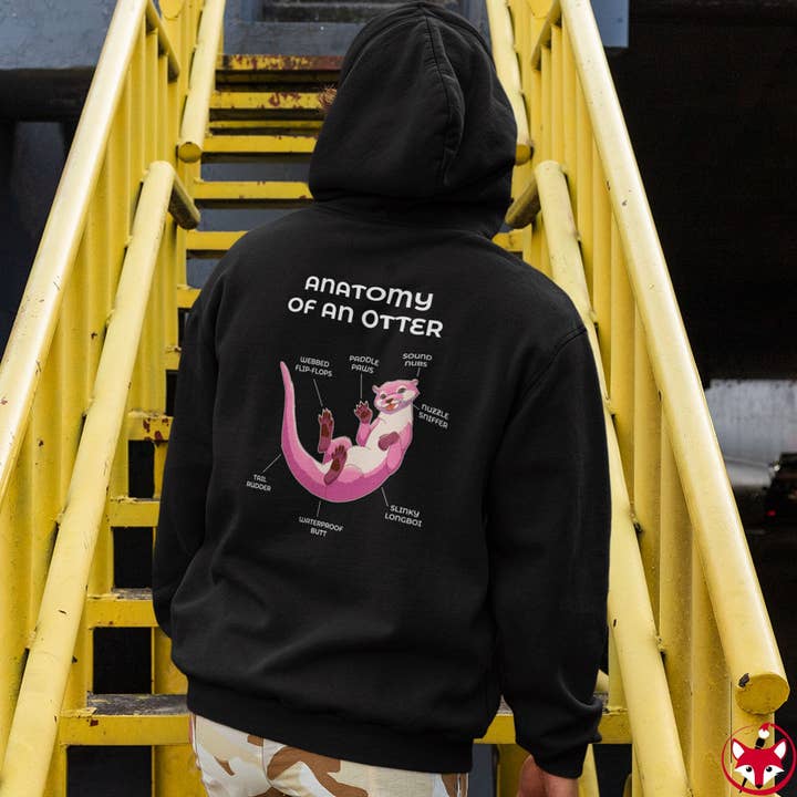 Otter Pink - Kapuzenpulli für den Großhandel von Artworktee