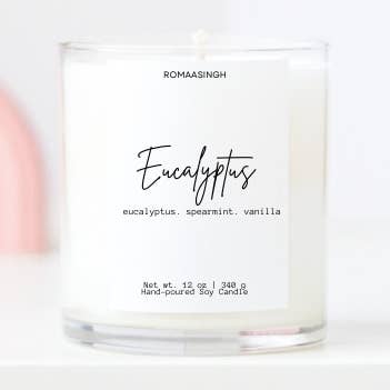 Bougie d'eucalyptus soja pour la vente par ROMAASINGH LLC
