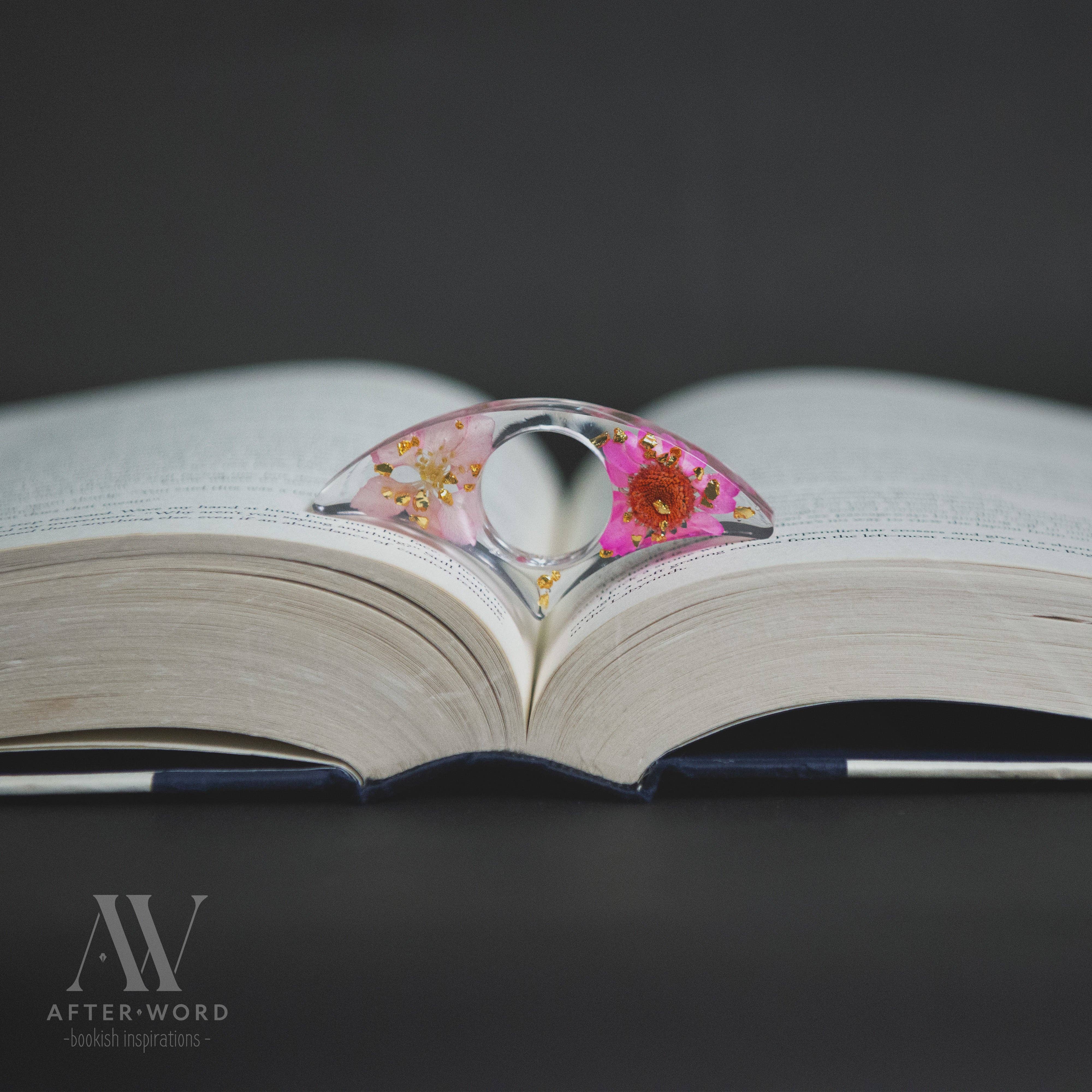 After Word - Wholesale Bookmark - Floral Resin Page Holders4