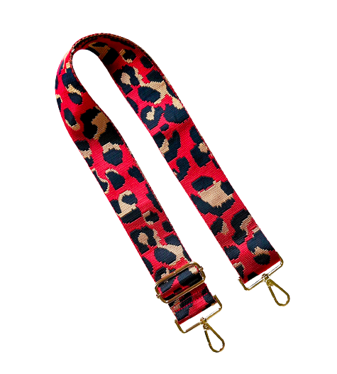 Thomas and Lee Company - Wholesale Bag Strap - Women's - Leopard Cheetah Guitar Purse Strap - 10 Colors available1