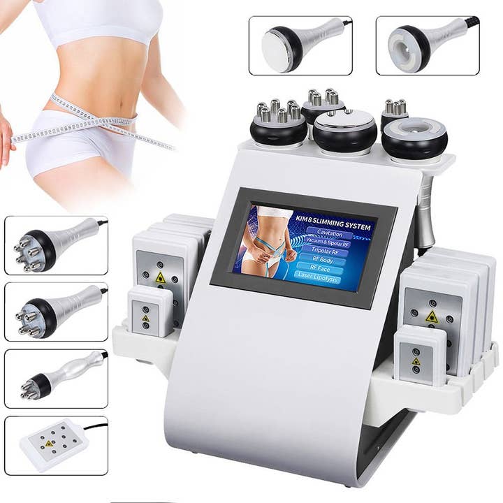 Cavitation Machines - Wholesale Electronic Skincare Device - Kim 8 6-in-1 Cavitation RF Lipo Laser Wellness System5