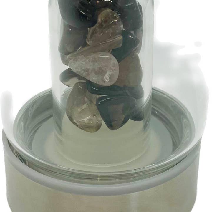 chakra-chic.com - Wholesale Water Bottle - Crystal Elixir Gemstone Water Bottle 16 oz with Carry Strap12