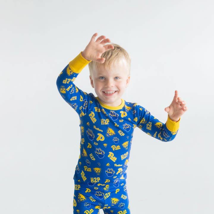 Tailgate Tikes - Wholesale Sleepwear Set - Kids - Pitt Panthers Two-Piece Pajama Set9