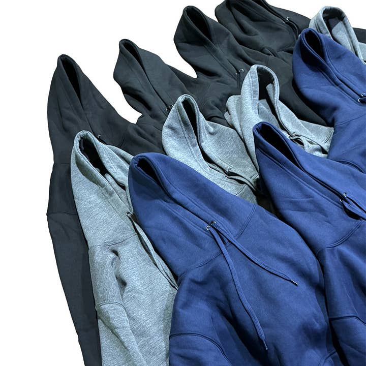 BT Blanks – wholesale Hoodie – Unisex – BLACK HOODIE 300GSM COTTON POLY FLEECE - FOR CANADA ONLY10