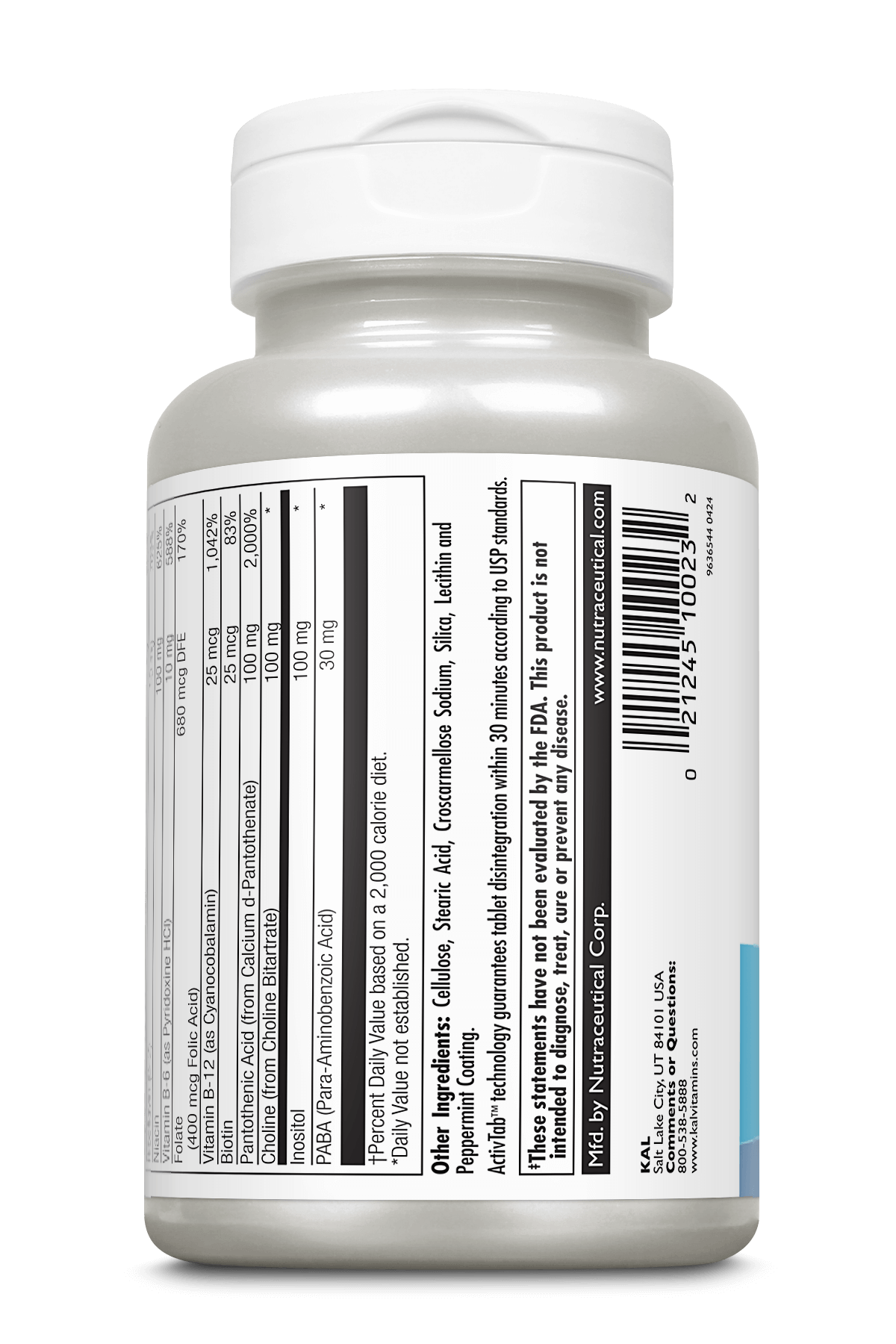 KAL - Wholesale Oral Supplement/Vitamin - Stress B-Complex Tablets1