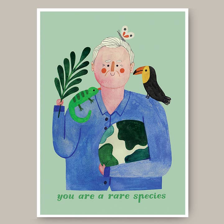 SIR DAVID tryck för wholesale av Daria Solak Illustrations