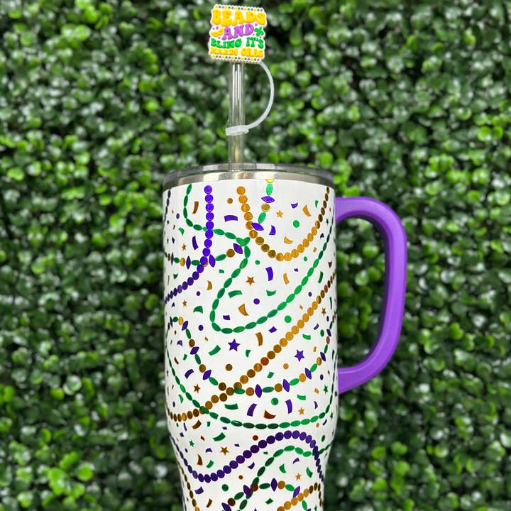 La Luna Belle LLC - Wholesale Drinking Straw - Beads and Bling Straw Topper
