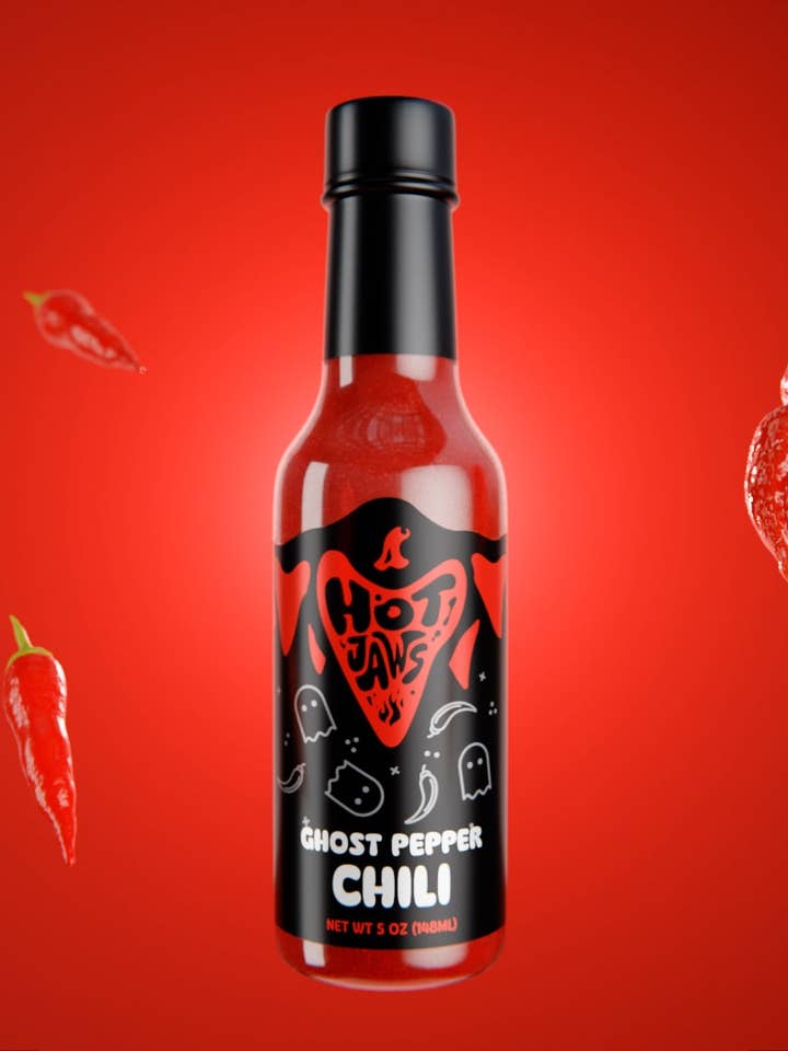 Hot Jaws Ghost Pepper Chili Hot Sauce for wholesale by Hot Jaws