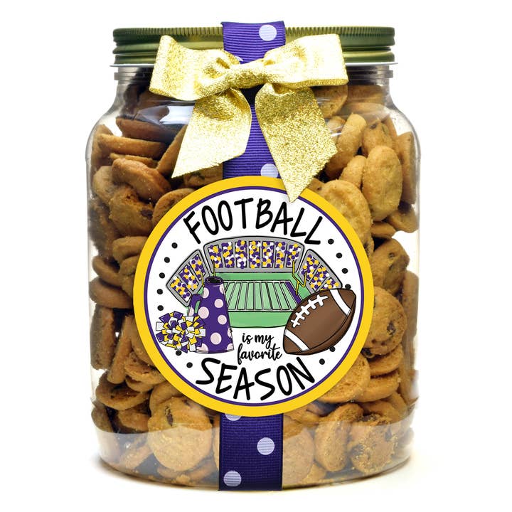 Cookie - Football - Half Gallon Jars for wholesale by Oh, Sugar!