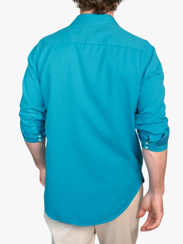 KOY CLOTHING - Venta al por mayor Camisa con botones - Hombre - Camisa Kabisa Kikoy azul