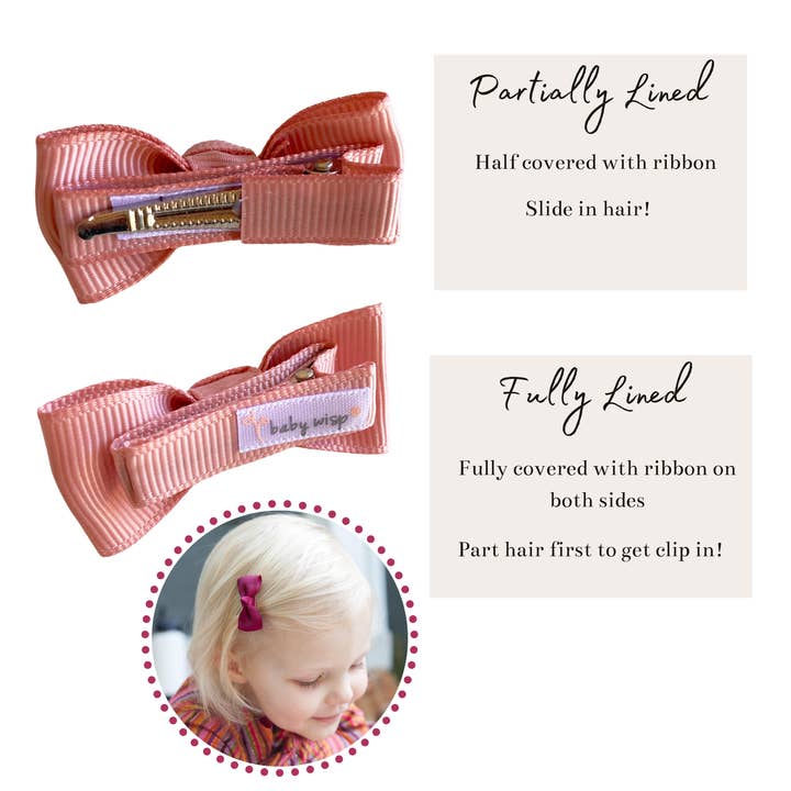 Baby Wisp - Wholesale Hair Bow - Kids - 10 Bows Diya Ribbon Hair Bows Alligator Clips - Warm Colors2