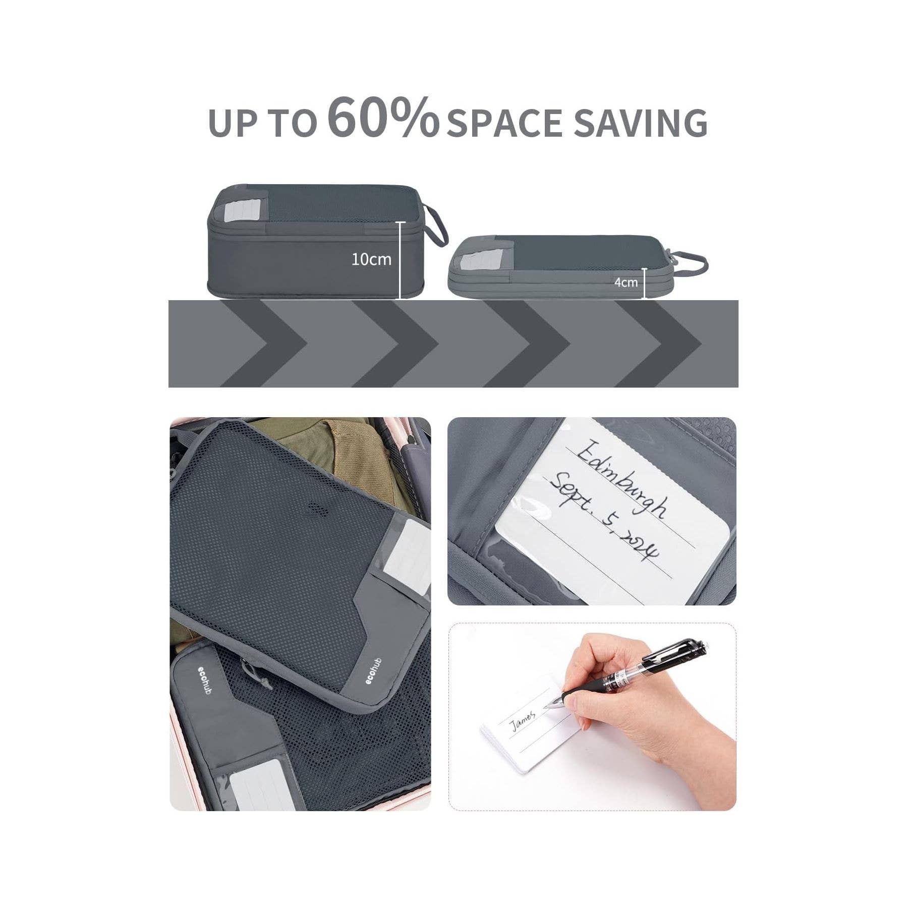 NARWEY INC - Wholesale Packing Cube - 4pcs Compression Packing Cubes, Suitcases Organiser Bag46