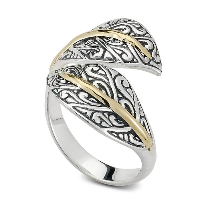 SS/18k bypass-bladring voor wholesale door Eli Pebble