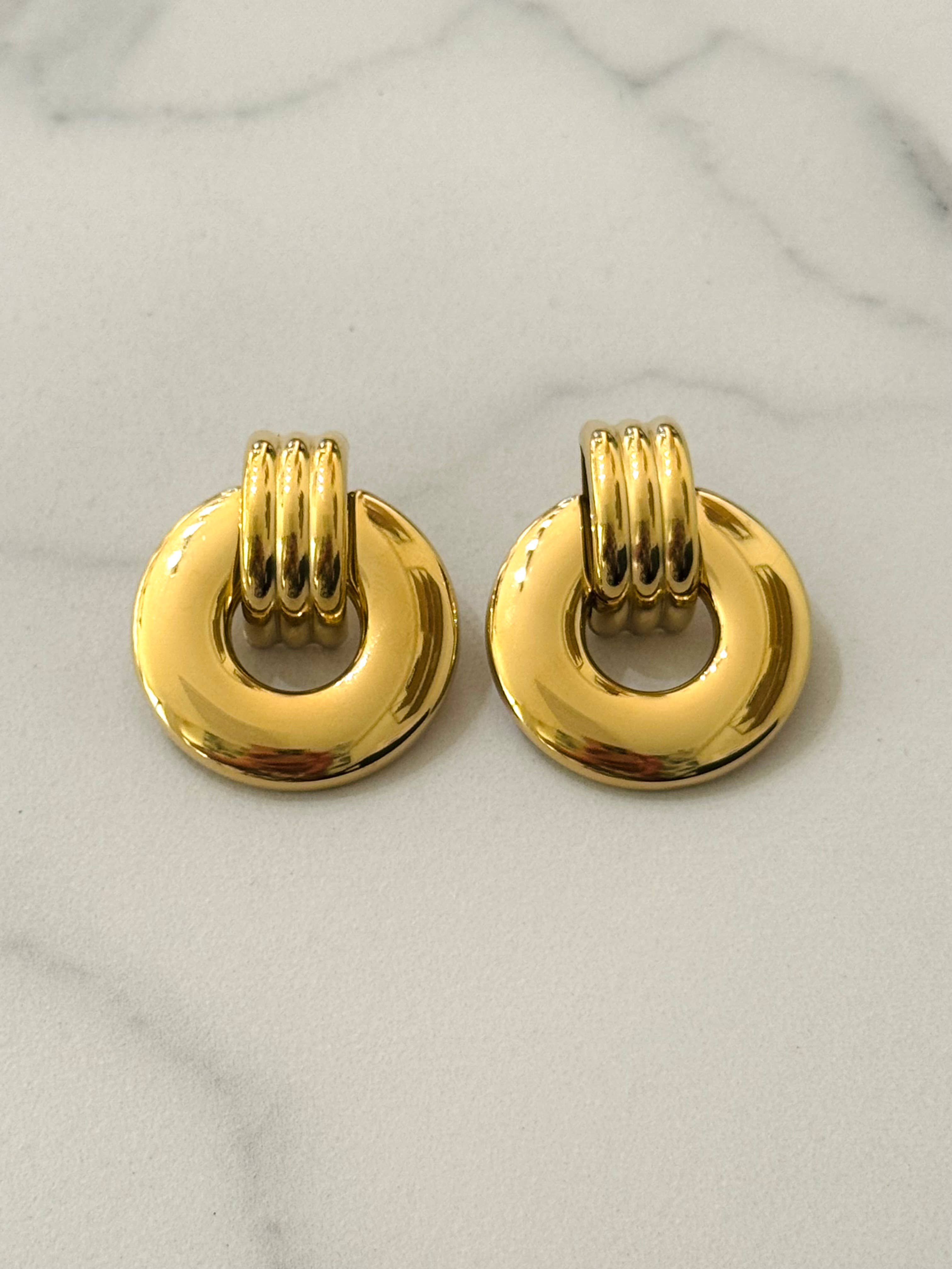 Cassette Barcelona - Wholesale Stud/Post Earrings - Manzi Stainless Steel Stud Earrings 1