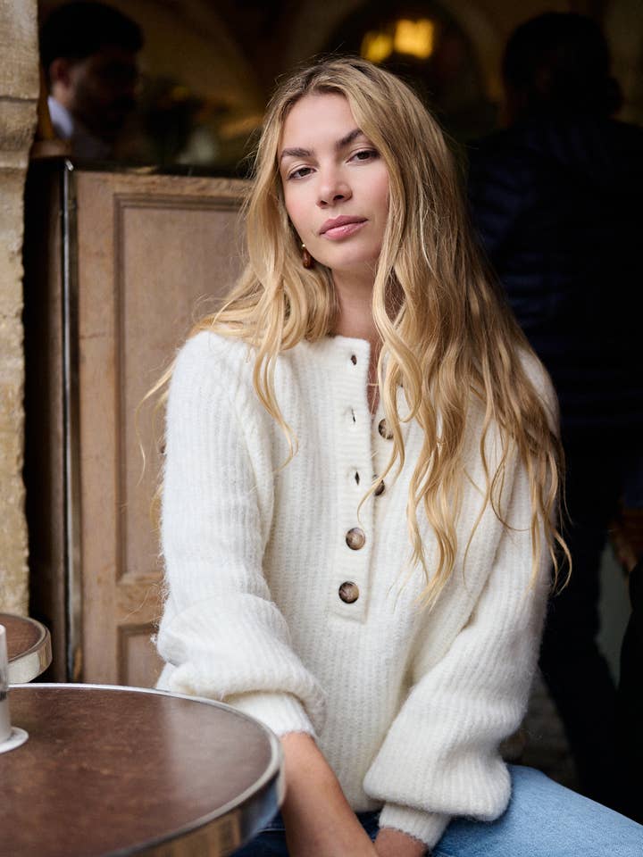 Nathael Paris - Wholesale Knit Sweater - Women's - Loose alpaca and wool sweater6