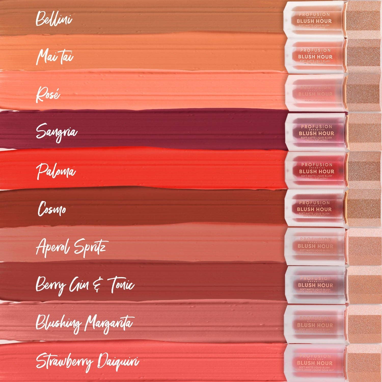 VIAI Beauty - Wholesale Blush - PROFUSION Blush Hour | Soft Matte Liquid Blush31