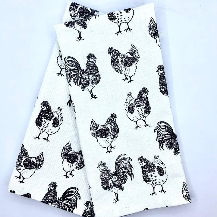 Cotton Set of 2 Kitchen Towels - Printed for wholesale by Rich Home Linens