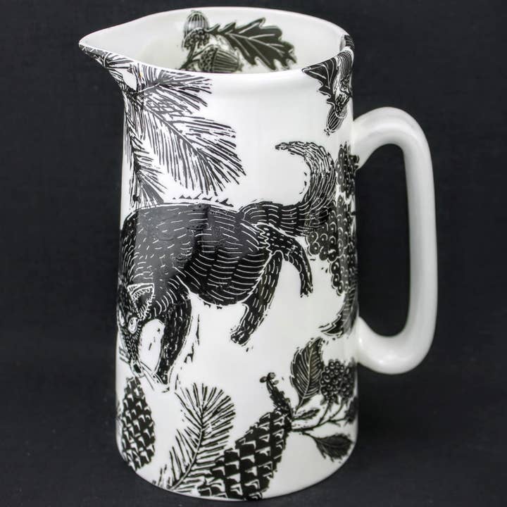 Flora Fauna Großer 2-Fint-Krug für den Großhandel von Rob Turner THE ART OF TABLEWARE
