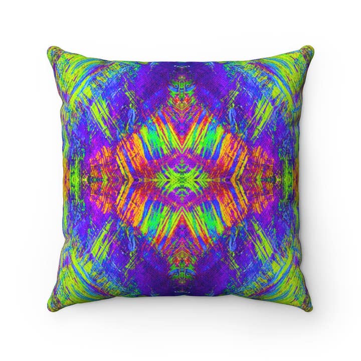 Good Vibes Iko Iko Square Pillow for wholesale by Fridge Art Boutique