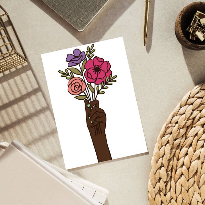made by Black Excellence - Wholesale Postcard - Postkarte | Blumenstrauß für dich2