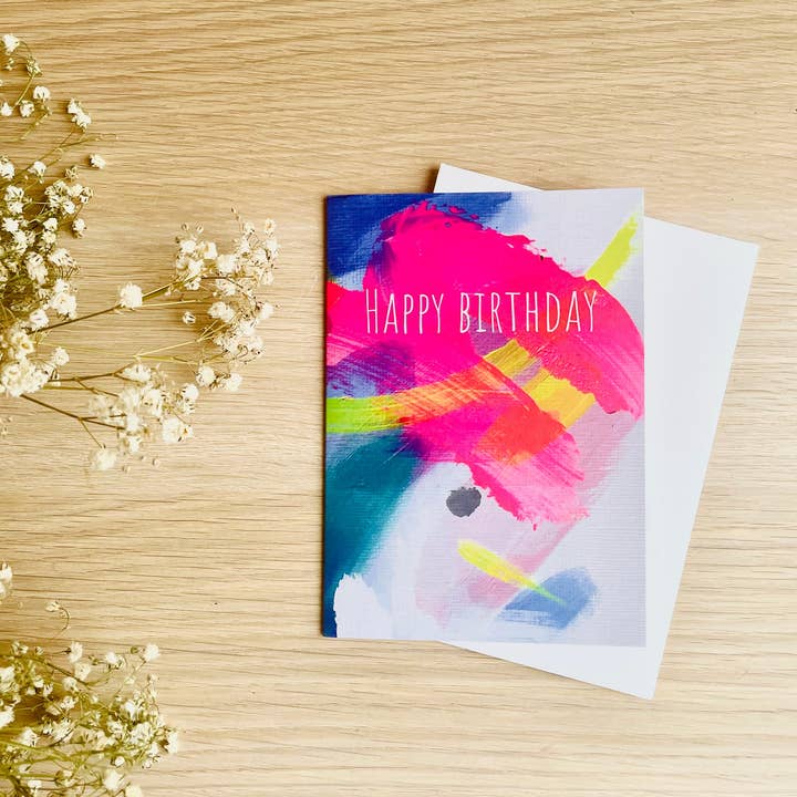 Beth Garner - Wholesale Birthday Card - Happy Birthday - Swish and Dot Card4