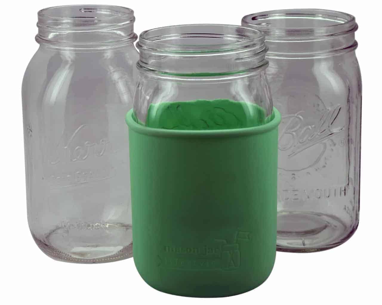 Mason Jar Lifestyle - Vente Housses de boisson - Manchon en silicone pour bocaux Mason de 32 oz (quart).16