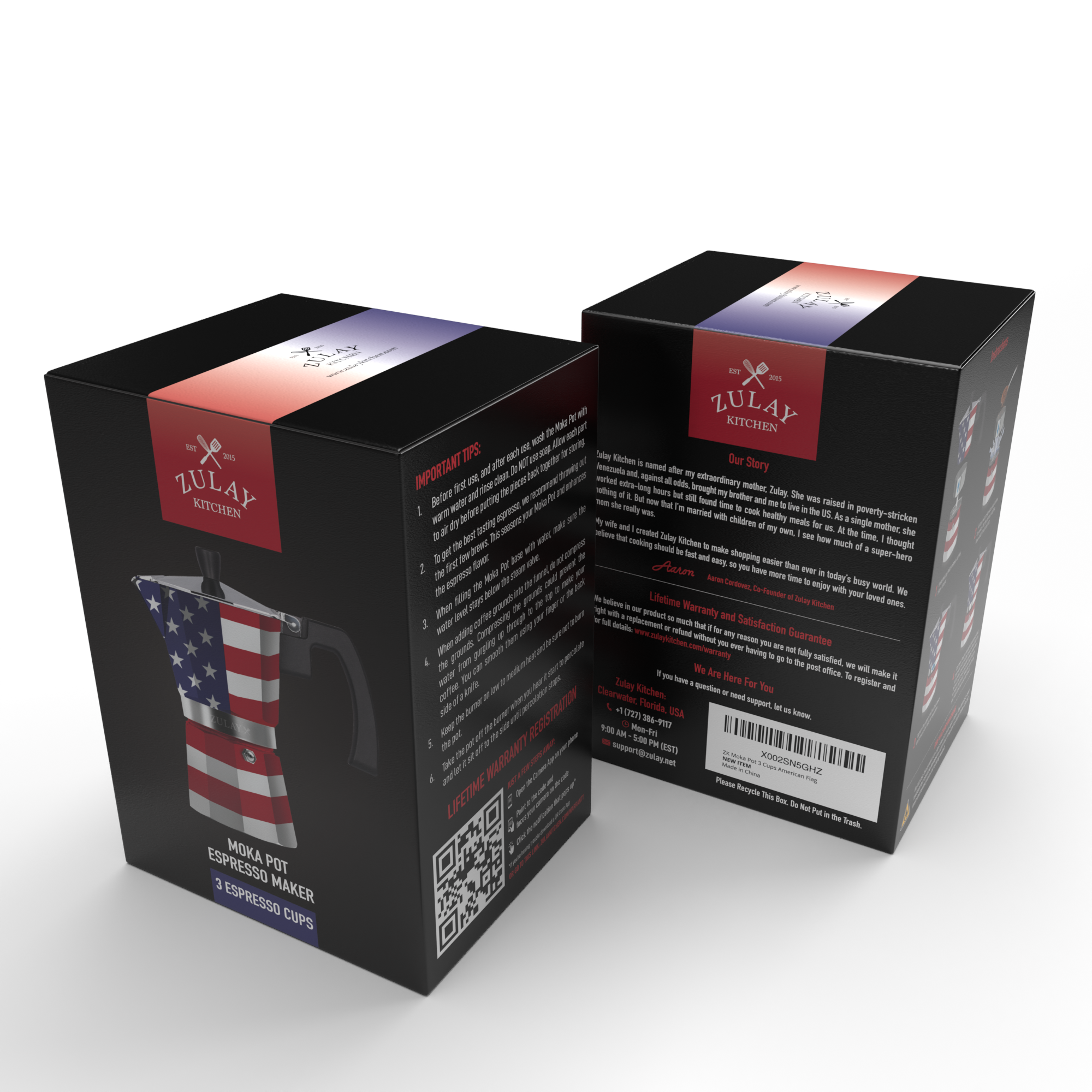 Zulay Kitchen - Wholesale Espresso Maker - Stovetop Espresso Moka Pot – 3 Cup 16