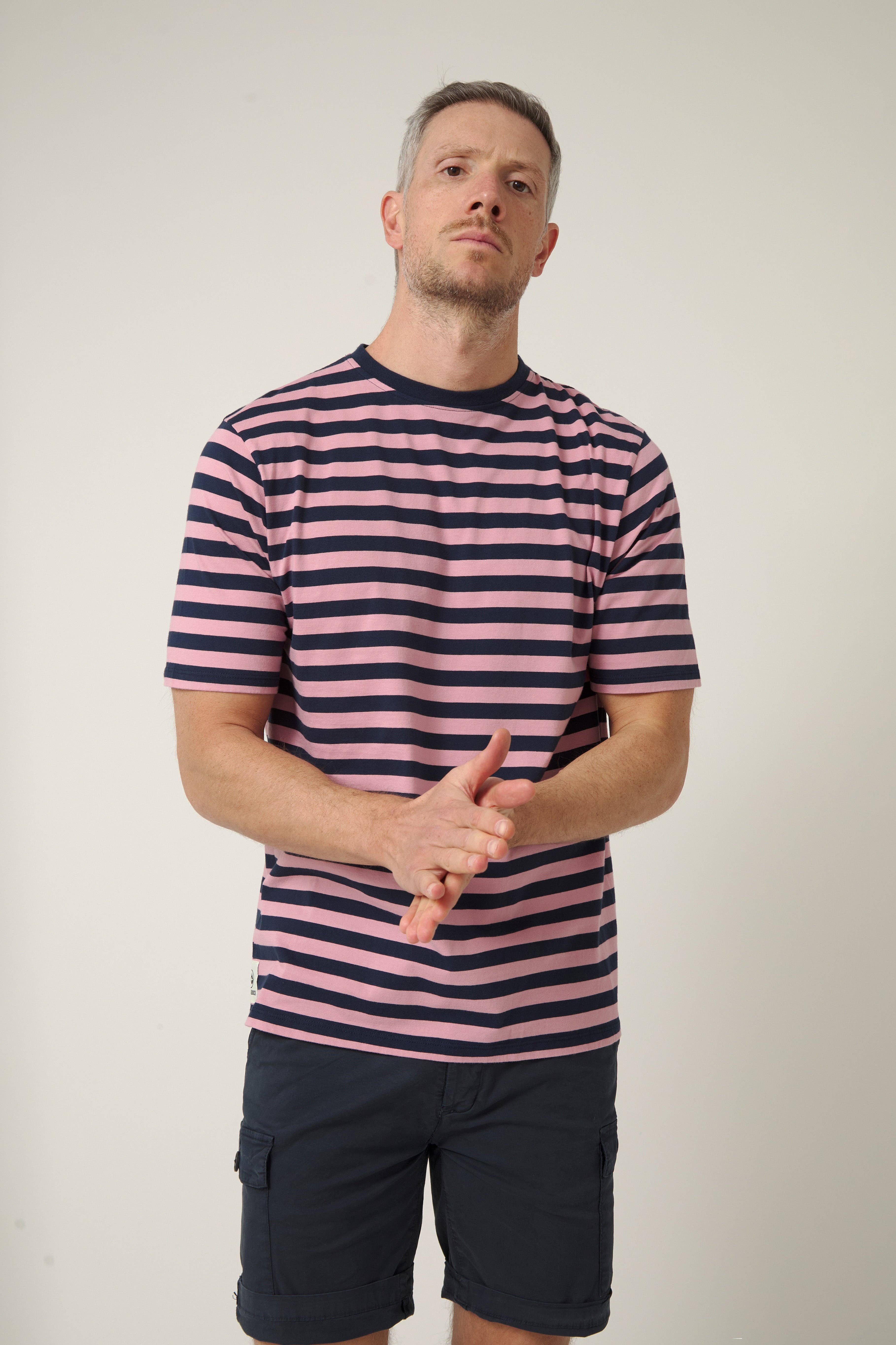 ALTONADOCK - Wholesale T-Shirt - Women's - Pink Striped T-shirt1