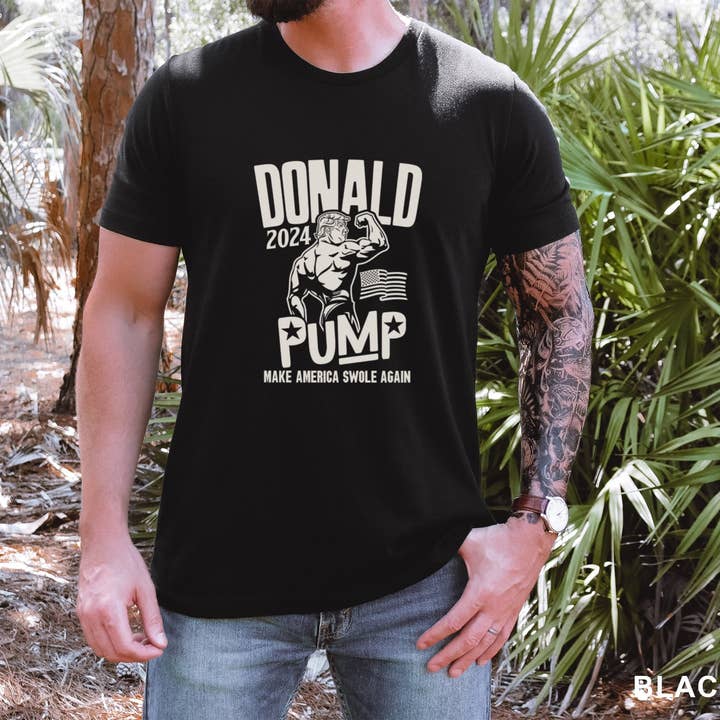 CVH DREAMY LTD - Wholesale T-Shirt (Graphic) - Unisex - Donald Trump Election 2024 Shirt, Make America Swole Again