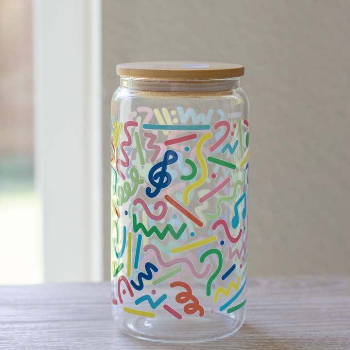 Bicchiere Astratto Anni '90 per la vendita all'ingrosso da parte di Musically Minted