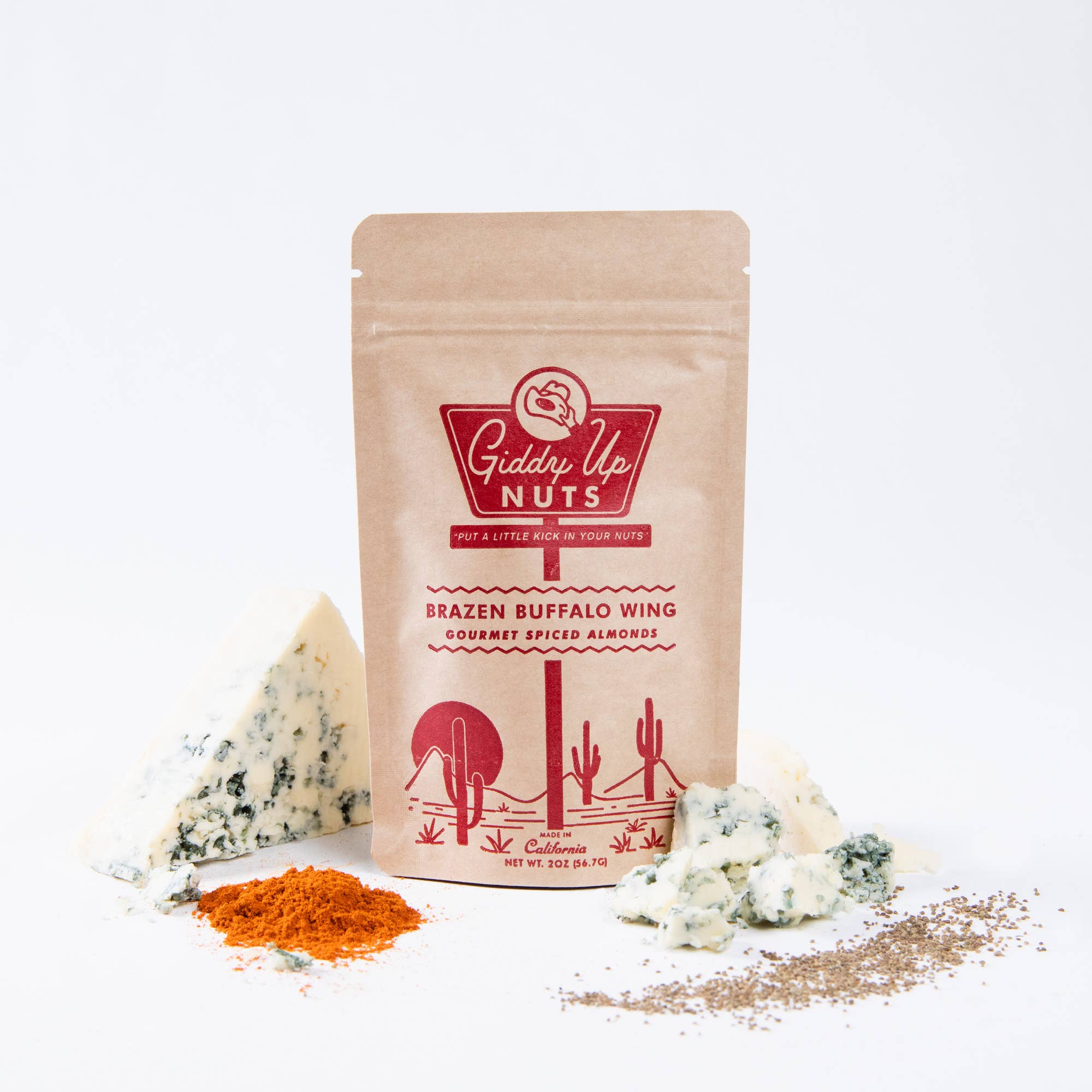 Giddy Up Nuts - Wholesale Nuts - 2 oz Brazen Buffalo Wing
