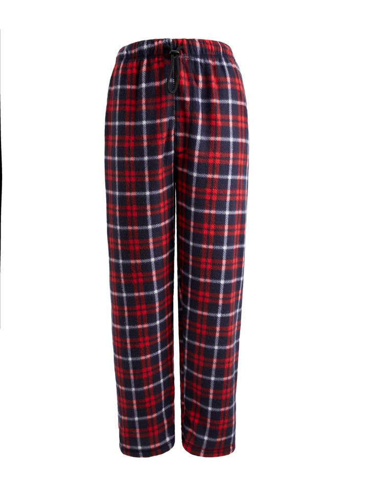 LeeHanTon Men's Plaid Fleece Pajama Pant Plus Size for wholesale by LeeHanTon