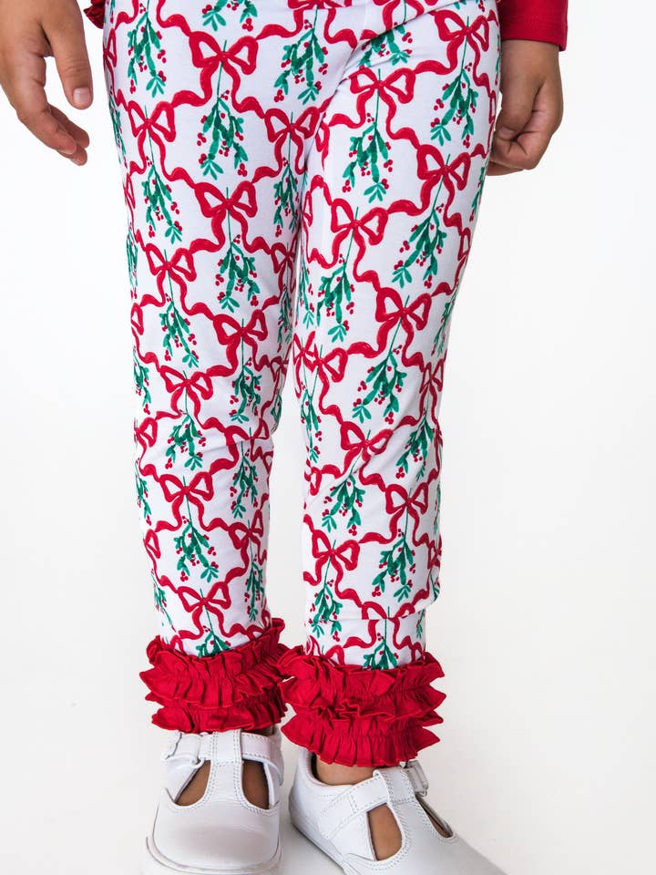 White Toddler Girls Carol of the Bows Classic Ruffle Leggings with Signature Rear Ruffles
for wholesale on Faire0