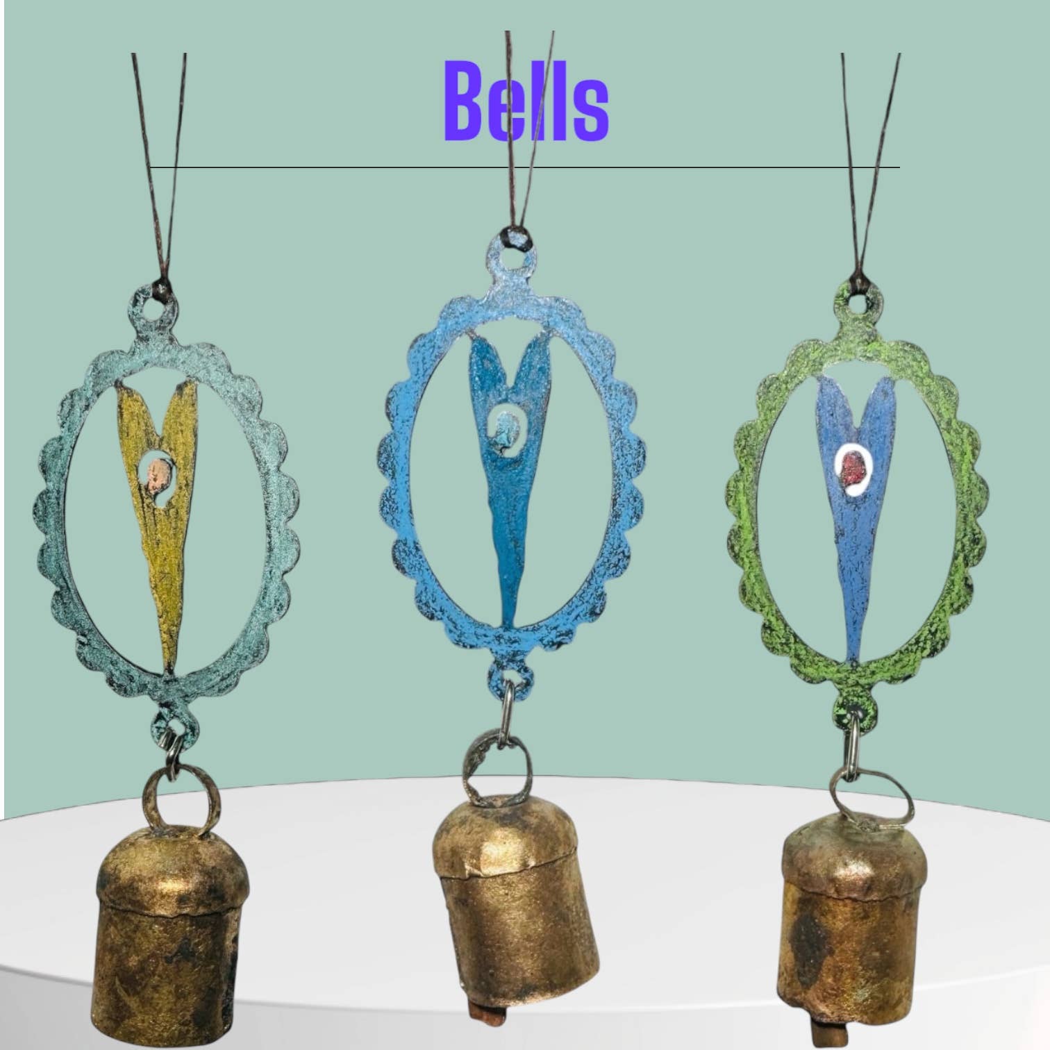 Whimsies - Wholesale Wind Chime - Cute Heart wind chime Ornament gift impulse buy garden  1